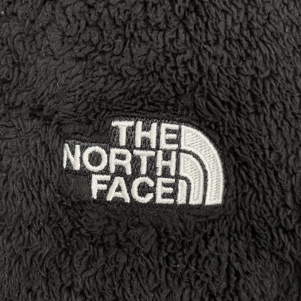 North Face Fuzzy Jacket Soft Shell Full Zip Mock Neck Fleece Size Small Black - Picture 6 of 10